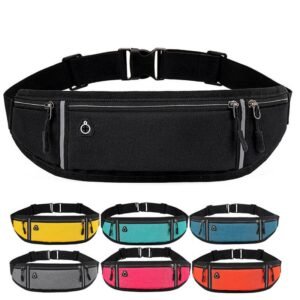 A selection of Running Phone Belts / Sports Exercise Belts in various colors.